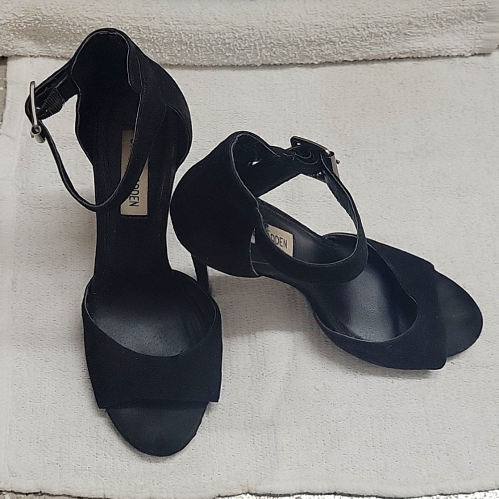 Steve Madden Black Suede High Heels